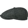 Stetson Hats Hatteras Brayton Flat Cap - Grey - 6840214-123 HARRIS TWEED-