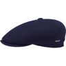 Stetson Hats Reid 6 Panel Flat Cap -  Navy - 664010-21 6 PANEL WOOL-