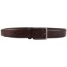 67447 Smooth Leather Belt - Dark Brown-