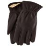 66516 Buckskin Leather Lined Gloves - Brown-