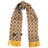 67701 Wheel Design Silk Scarf - Golden-