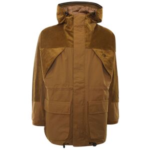 57301 Corduroy Panel Hooded Jacket - Dark Caramel- Men