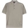 Emporio Armani Knitted Polo Shirt - Vertical Grey - 3D1MXM-1MPGZ F622 KNIT- Men