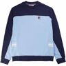 Fila Vintage Matt Colour Block Sweatshirt - Blue Bell - MH016-225 MATT CREW- Men