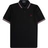 Fred Perry Reissues M12 Twin Tipped Polo Shirt - Black - M12-T29 TWIN TIP POLO- Men