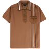 Gabicci Vintage 1973 Gabicci 50th Anniversary Robyn Zip Up Polo Shirt - Honeycomb - V50GM20-HNY ROBYN- Men