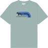 Maison Kitsune Flash Fox Comfort T-Shirt - Seafoam - 113KJ-P417 FLASH T-SHIRT- Men