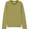 Maison Kitsune Fox Head Patch Striped T-Shirt - Khaki - LM00105-S394 STRIP TEE- Men