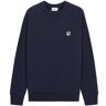 Maison Kitsune Grey Fox Head Patch Classic Sweatshirt - Navy - 333KM02-NVY FOX SWEAT- Men