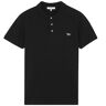Maison Kitsune Tricolour Patch Classic Polo Shirt - Black - 2002KJ-BLK TRI FOX POLO- Men