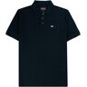 Emporio Armani Mercerised Piqué Polo Shirt - Blu Navy  - 8N1FQ2-1JTKZ 920 POLO- Men