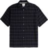 Norse Projects Ivan Relaxed Textured Check Short Sleeve Shirt - Dark Navy - N40-0798 7004 IVAN SHIRT- Men