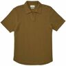 Oliver Spencer Austell Short Sleeve Polo Shirt - Barton Tobacco Brown - OSMK741-TB AUSTELL PL- Men