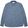 YMC Earth Curtis Chambray Shirt - Light Indigo - P2AZB-41 CURTIS SHIRT- Men