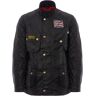 33934 Union Jack Wax Jacket - Black- Men - 50662040