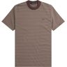 66590 Fine Stripe Heavyweight T-Shirt - Brick- Men