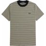 66591 Fine Stripe Heavyweight T-Shirt - Oatmeal- Men