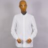 61683 Long Sleeve Button Down Shirt - White- Men