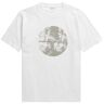 66884 Johannes Organic Circle Print T-Shirt - White- Men