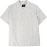 66915 Atlantico Seersucker Camp Collar Shirt - White- Men