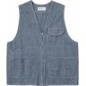 66687 Marine Gilet - Indigo Chambray- Men