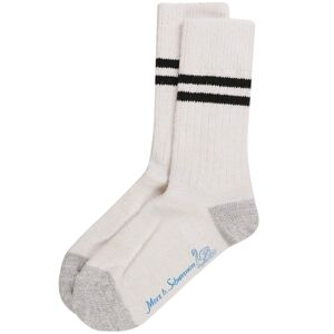 Merz B Schwanen Good Basics Stripe Socks - Natural/Black - GS05.0299 STRIPE SOCK-