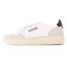 51491 Action Shoes Low Leather/Suede - White/Black- Men