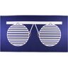 67711 'Miyake is a Genius' Large Beach Towel - Blue and White- Men