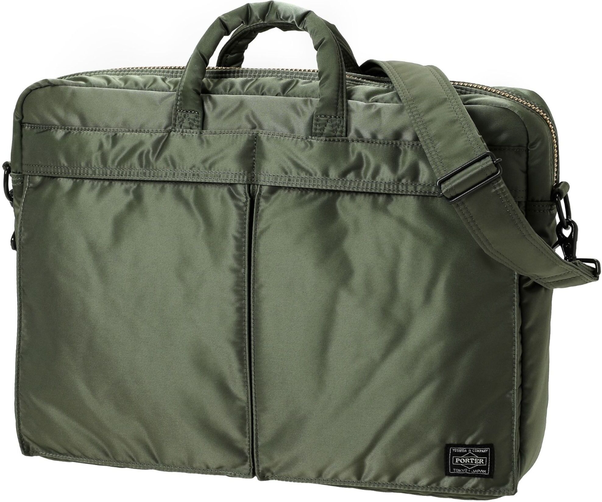 Porter-Yoshida & Co. Porter and Yoshida Tanker 2way Briefcase Bag - Sage Green - 79311-SG TANK 2WAY BC-