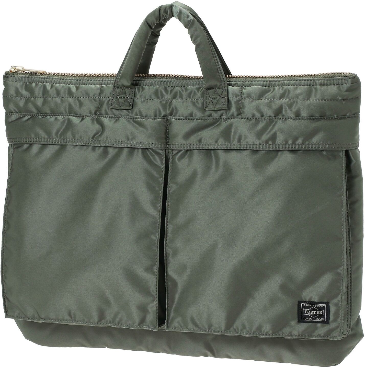 Porter-Yoshida & Co. Porter Yoshida Tanker Short Helmet Bag Large - Sage Green - 78331-SGE TANKER HLM L-