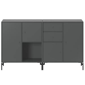 Montana Furniture Couple sideboard, black legs - 04 Antracite