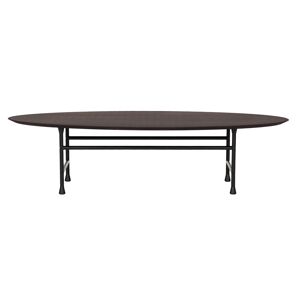 Basta Forte table, oval, smoked oak - black
