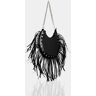 Public Desire US The Western Black Pu Tassle Shoulder Bag - female -  black - Size: ONE SIZE