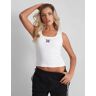 Public Desire US Kaiia Logo Vest Top White - female - White - Size: US 4