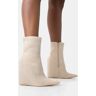 Public Desire US Getaway Beige Faux Suede Wedged Heeled Ankle Boot - female - US 10 / UK 8 / EU 41 - Size: 7883954978947