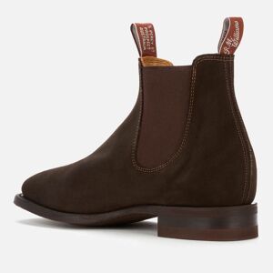 R.M. Williams Men's Comfort Craftsman Suede Chelsea Boots - Chocolate - UK 8
