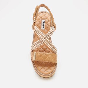Dune Women's Latina Leather Sandals - Camel - UK 5