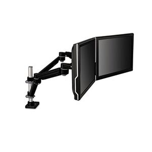 3M Easy-Adjust Dual Monitor Arm, 4 1/2 x 25 1/2, Black/Gray