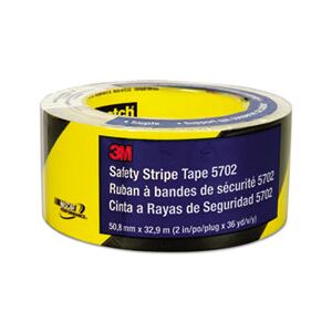 3M Caution Stripe Tape, 2w x 108ft Roll