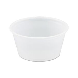 SOLO Cup Company Polystyrene Portion Cups, 2oz, Translucent, 250/Bag, 10 Bags/Carton
