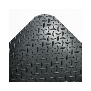 Crown Industrial Deck Plate Anti-Fatigue Mat, Vinyl, 36 x 144, Black