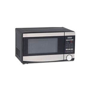 Avanti 0.7 Cu.ft Capacity Microwave Oven, 700 Watts, Stainless Steel and Black