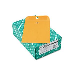 Quality Park Clasp Envelope, 7 x 10, 28lb, Brown Kraft, 100/Box