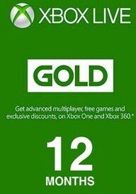 Xbox Live GOLD Subscription Card 12 Months Xbox Live UNITED STATES