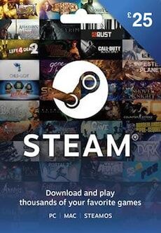 Steam Gift Card 25 GBP Steam Key - For GBP Currency Only