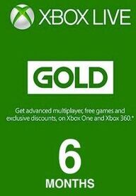 Xbox Live GOLD Subscription Card 6 Months Xbox Live UNITED STATES