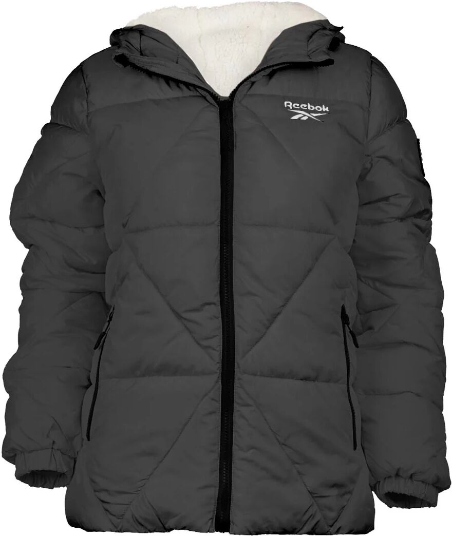 Reebok Women's Puffer Jacket with Sherpa Lining Black M