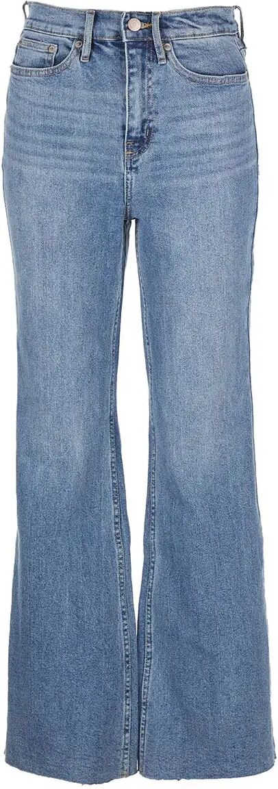 Calvin Klein Jeans Super High Rise Straight with Light Distress Vintage Stretch 30"" Inseam  32