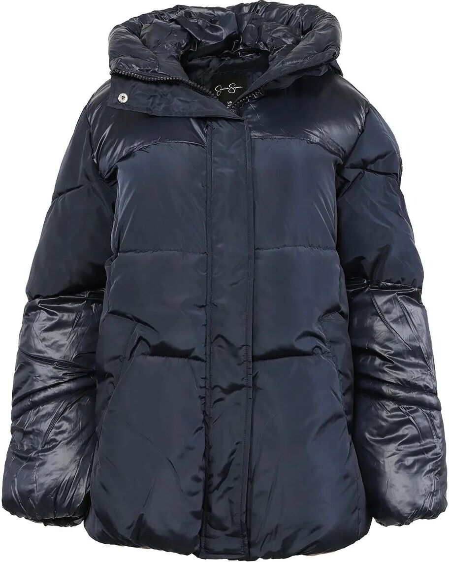 Jessica Simpson Women's Packable Puffer Coat Navy L