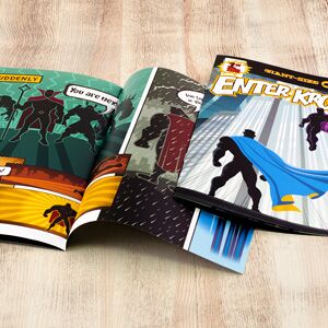 PsPrint Comic and Coloring Books - Custom Full Color 5.5x8.5 Matte 8 Pages (250 qty)